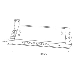 dimensiones Fuente de alimentación Slim 250W 24V - 10.4A - Alta eficiencia - IP20