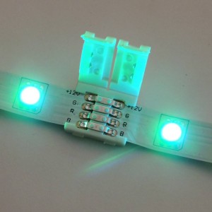 Conector para tiras LED 12V RGB directo sin cable