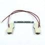 Casquillo R7S 118mm precableado para bombilla LED Casquillo R7S 118mm precableado para bombilla LED