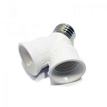 Adaptador E27 a doble E27 Adaptador E27 a doble E27