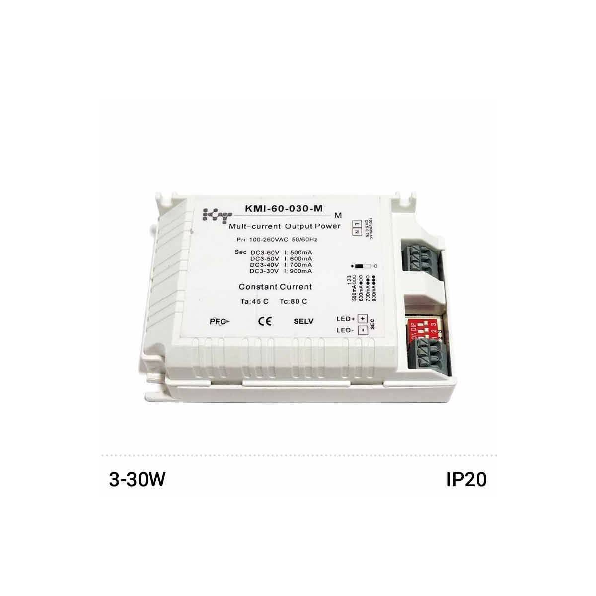 Driver salida multicorriente 30W