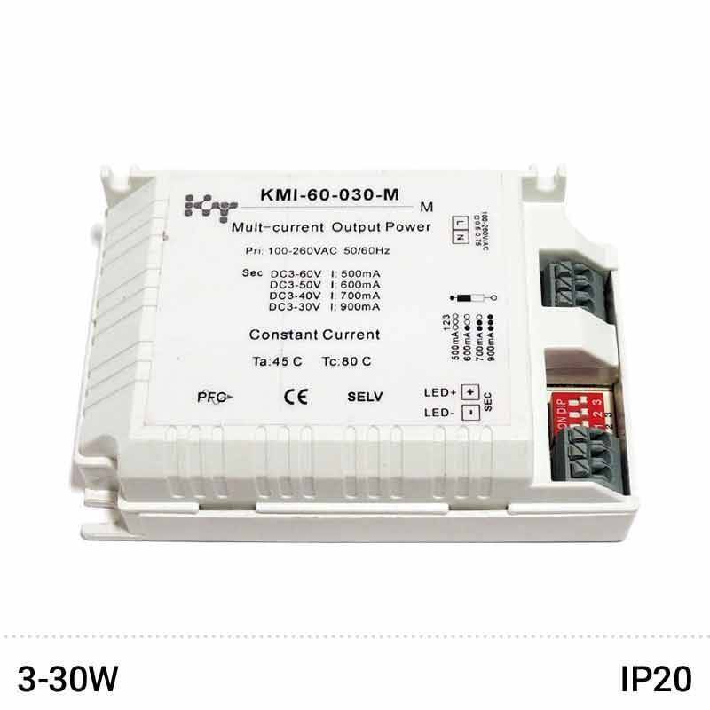Driver salida multicorriente 30W