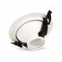 Aro Empotrable circular apantallado Ø145mm para dicroicas Aro Empotrable circular apantallado Ø145mm para dicroicas