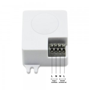 Detector de Movimiento Presencia (Radar) por Microondas para Luz  (Iluminacion) Detector de Movimiento-Presencia por Microondas para Luz  (Iluminación) Sensor de Movimiento por Micro-Ondas (Radar) [60.252/RF- Detector-Microondas] - €10.95 : Serviluz