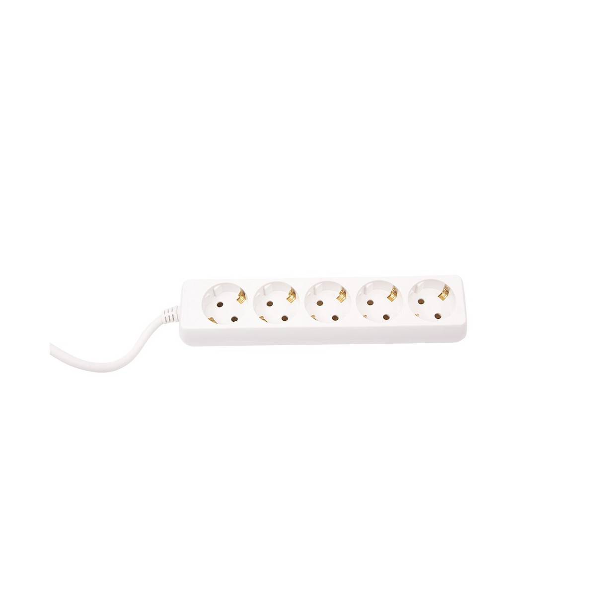 Base múltiple de 5 enchufes Schuko y cable de 3 metros