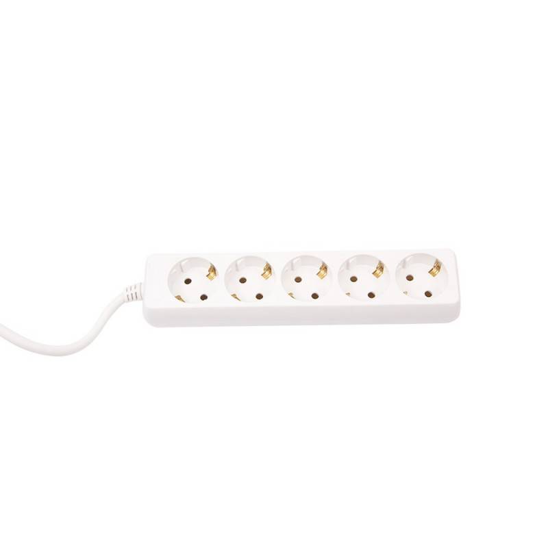 Base múltiple de 5 enchufes Schuko y cable de 3 metros