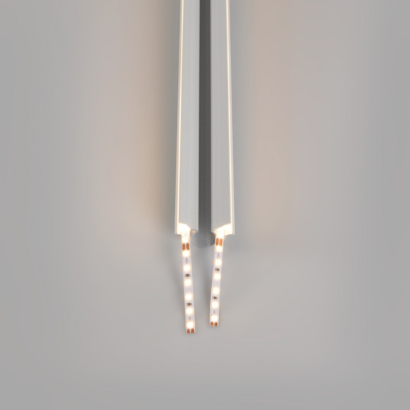 Perfil de aluminio para esquinas - Tira LED doble - 38.7x39mm - 2 metros Perfil de aluminio para esquinas - Tira LED doble - 38.7x39mm - 2 metros