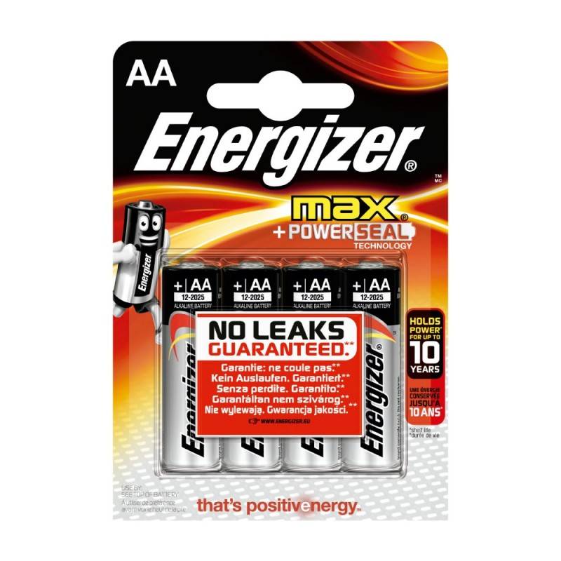 Pila Energizer Max LR6 (AA) Blister de 4 Ud