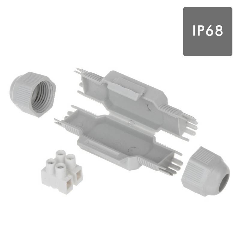 MINI TORPEDO ESTANCO CON GEL GEL IP68 Y REGLETA 2x2,5mm. BLISTER 1UND
