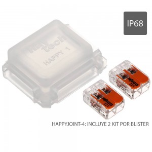 Caja de conexión HAPPYJOINT aislante con Gel incorporado y conectores incluidos IP68