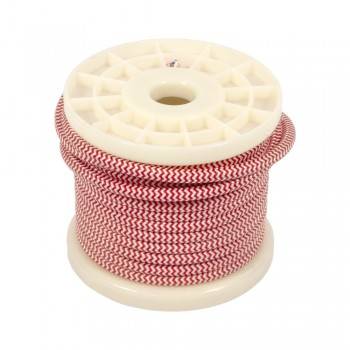 CABLE ELECTRICO ESTILO NORDICO 2X0,75 TEXTIL COLOR ZIG ZAG BLANCO Y ROJO CABLE ELECTRICO ESTILO NORDICO 2X0,75 TEXTIL COLOR ZIG ZAG BLANCO Y ROJO
