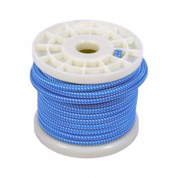 CABLE ELECTRICO ESTILO NORDICO 2X0,75 TEXTIL COLOR BLANCO Y AZUL CABLE ELECTRICO ESTILO NORDICO 2X0,75 TEXTIL COLOR BLANCO Y AZUL