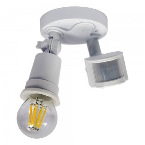 Portalámparas para bombilla LED E27 con sensor de movimiento