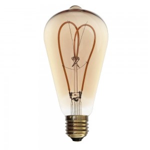 BOMBILLA LED SOFT FILAMENT GOLD VINTAGE ST64 E27 4W REGULABLE 2000K