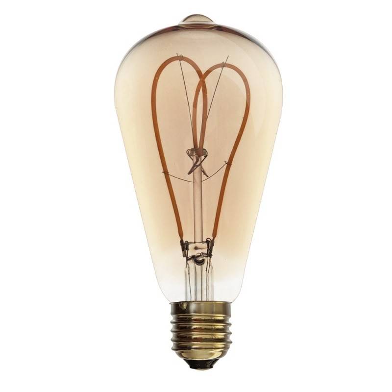 BOMBILLA LED SOFT FILAMENT GOLD VINTAGE ST64 E27 4W REGULABLE 2000K
