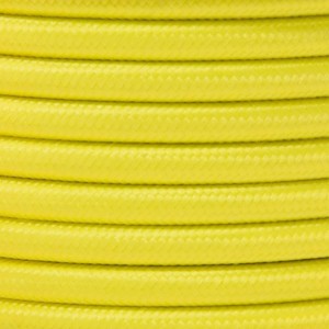 Bobina de cable eléctrico decorativo textil 2x0,75 de colores flúor