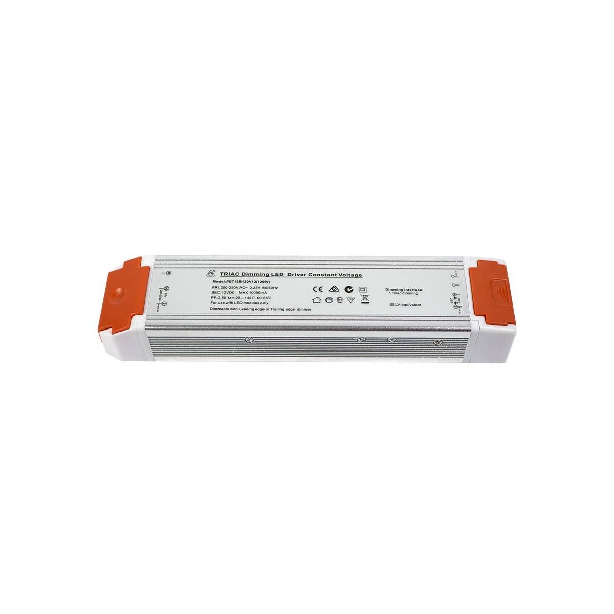 Fuente de alimentación TRIAC dimable de voltaje constante 12V 120W 10A