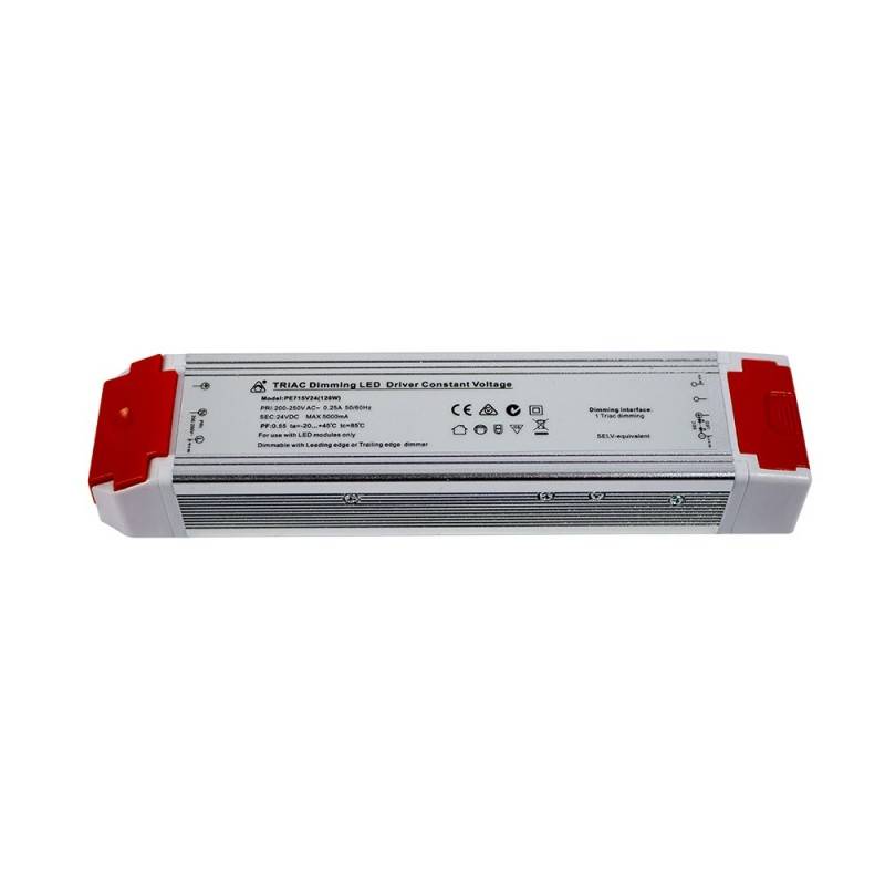 Fuente de alimentación dimable TRIAC voltaje constante 24V 120W 5A