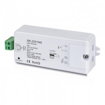Regulador Monocolor PWM 12-36V-DC, 1 canal 8A, Control RF, 1 zona de control Regulador Monocolor PWM 12-36V-DC, 1 canal 8A, Control RF, 1 zona de control