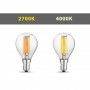 BOMBILLA ESFÉRICA LED G45 6W FILAMENTO E14 TRANSPARENTE BOMBILLA ESFÉRICA LED G45 6W FILAMENTO E14 TRANSPARENTE
