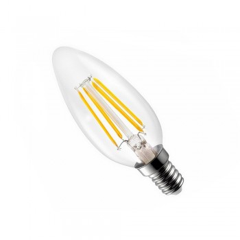 BOMBILLA LED VELA TRANSPARENTE NÓRDICA C35 4W 3000ºK BOMBILLA LED VELA TRANSPARENTE NÓRDICA C35 4W 3000ºK
