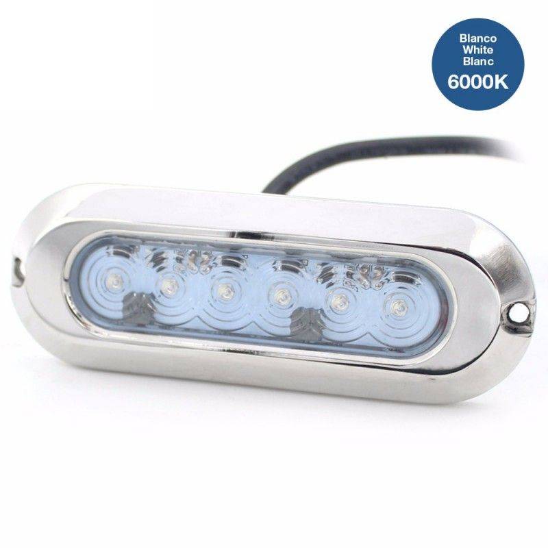 Lámpara LED de superficie sumergible SLIM 30W 9-32V inox 316L IP68