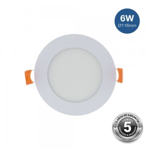 Downlight LED circular empotrable 6W - 5 años de garantía