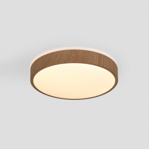 Plafón de techo LED CCT - 24W - Color madera - Ø40cm