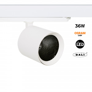 Proyector LED para carril trifásico 36W - DALI - CCT - CRI90 - Chip OSRAM
