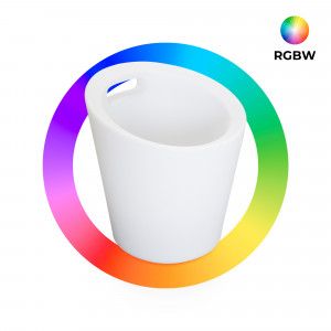 Cubitera LED RGBW - 6W - Ø 29 cm - Recargable