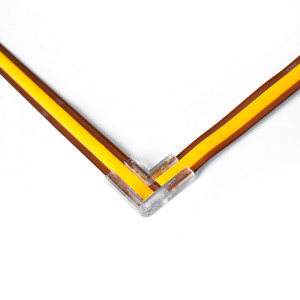 Conector en "L" para tira LED COB monocolor - 8mm - IP20