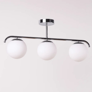 Lámpara de techo triple bolas cristal "TALÍ" - 3xE27