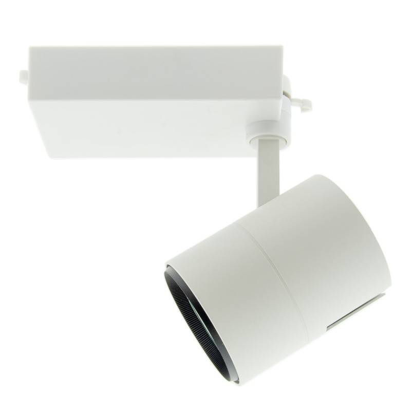 Focos LED 40W 3600lm para carril monofásico