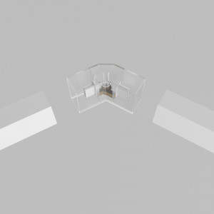 Conector en V para hexágono - 120° - 2,2 cm