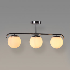 Lámpara de techo triple bolas cristal "TALÍ" - 3xE27