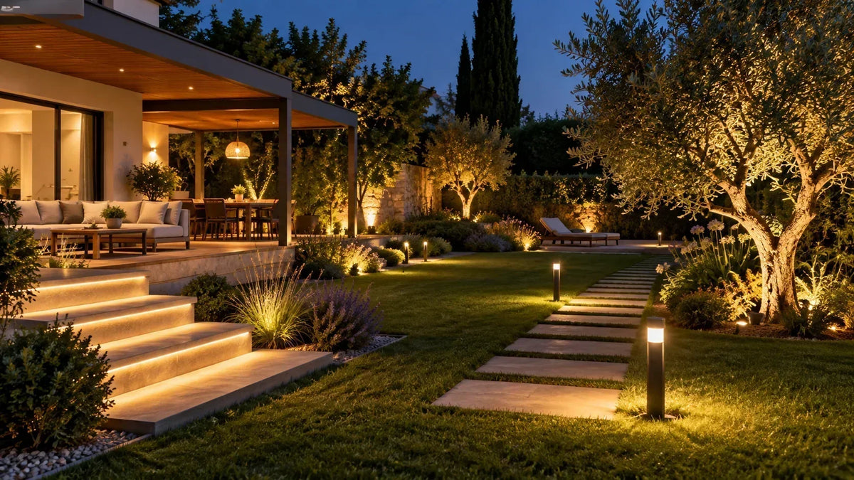 Cómo iluminar un jardín: ideas y luminarias LED