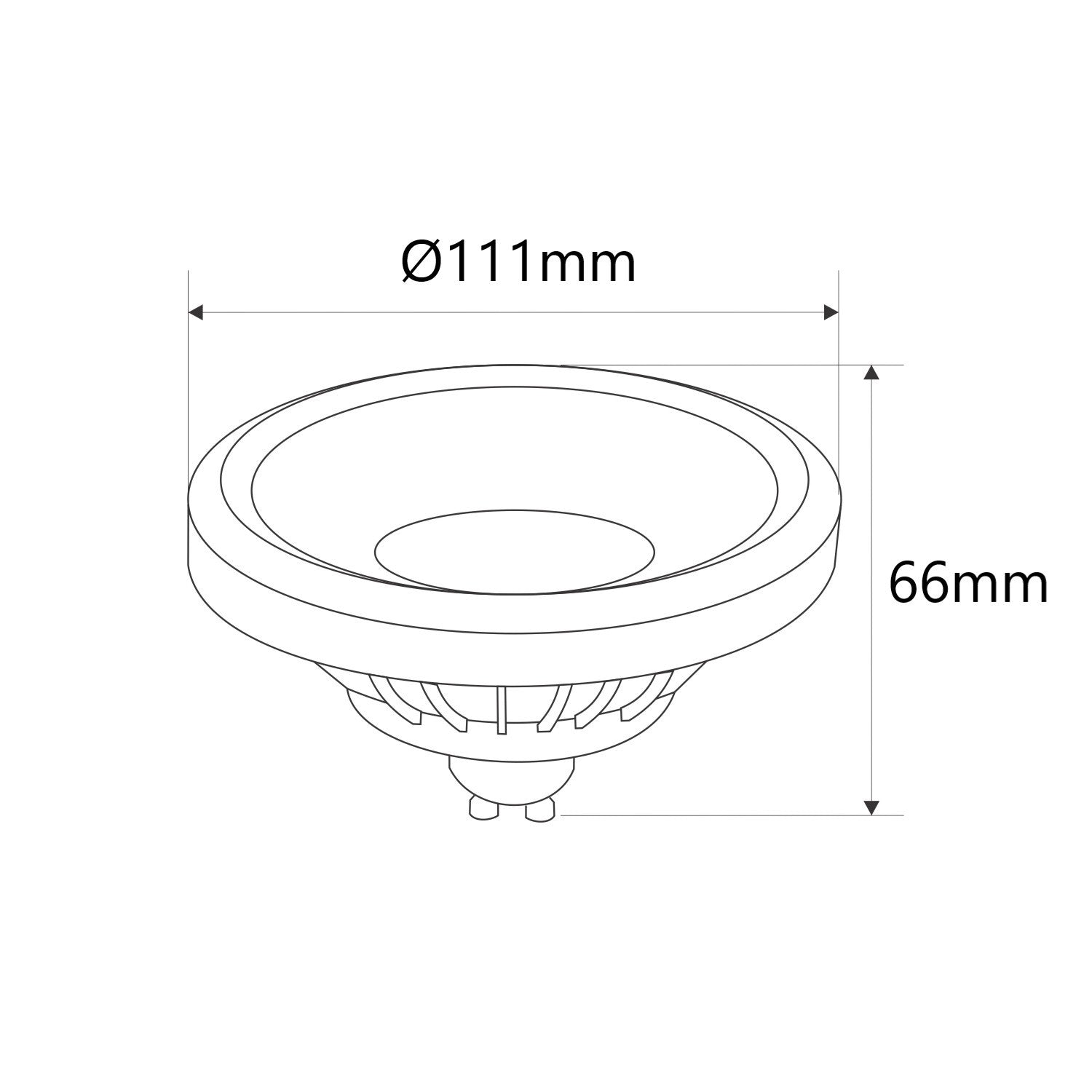 Bombilla LED Regulable - AR111 GU10 - 12W - 975lm (2)