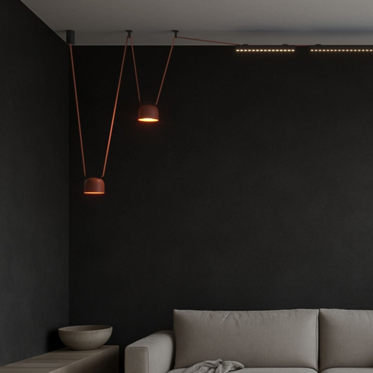 Lámpara SPOT para sistema "Axia" - 12W - 48V - Luz cálida - Barcelona Led-Decoración