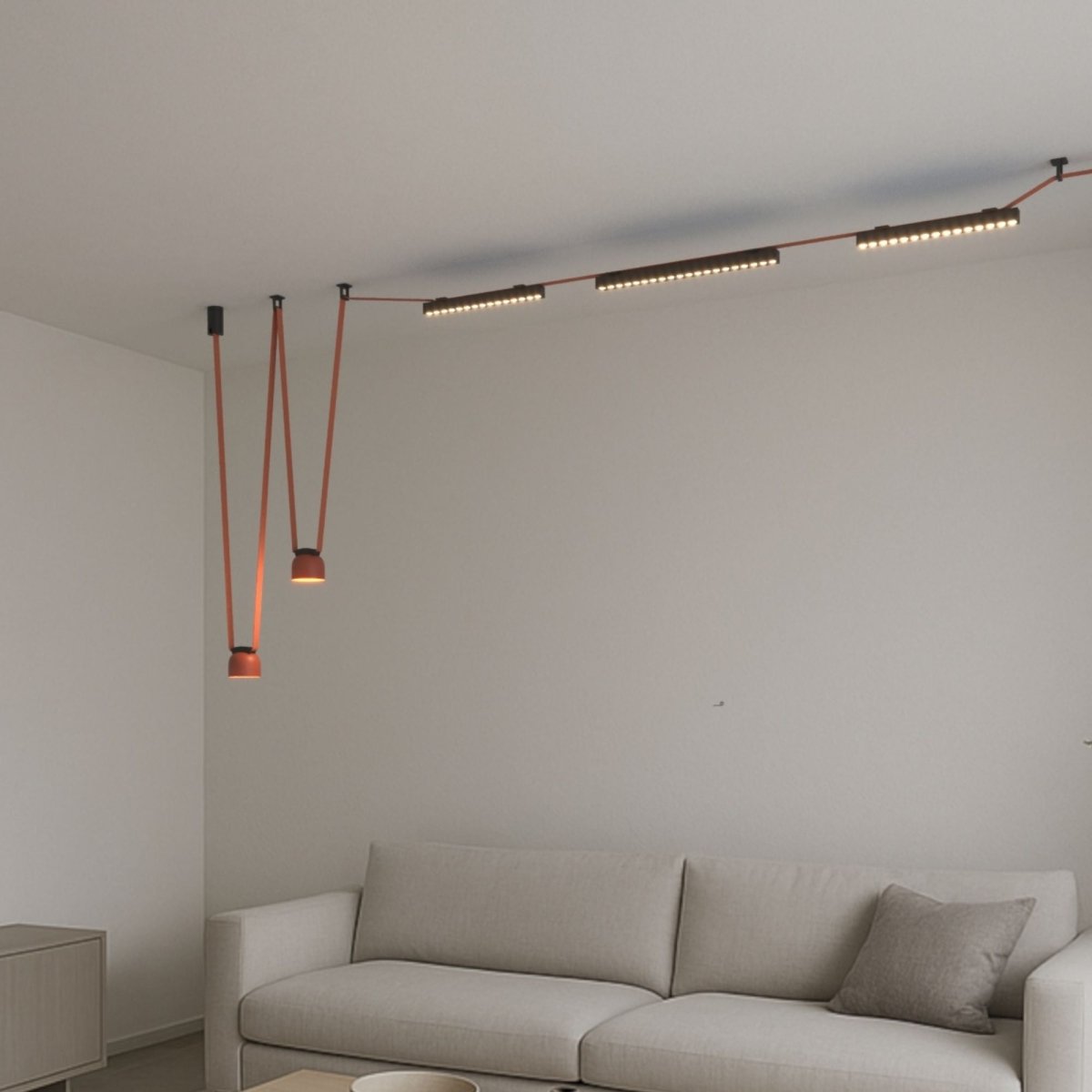 Lámpara SPOT para sistema "Axia" - 12W - 48V - Luz cálida - Barcelona Led-Decoración