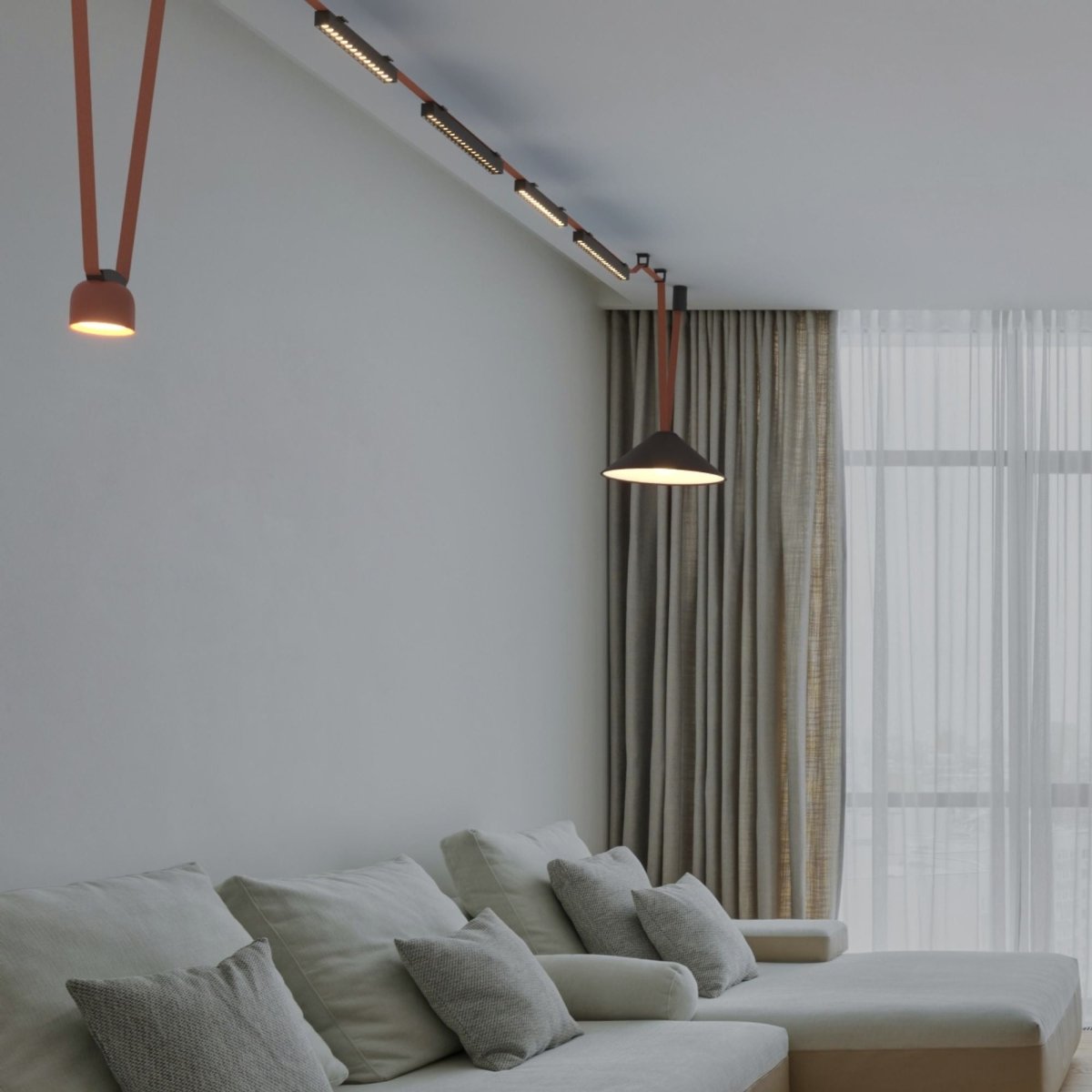 Lámpara SPOT para sistema "Axia" - 12W - 48V - Luz cálida - Barcelona Led-Decoración