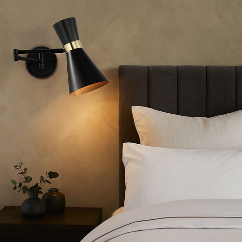 Aplique de pared con brazo articulado 