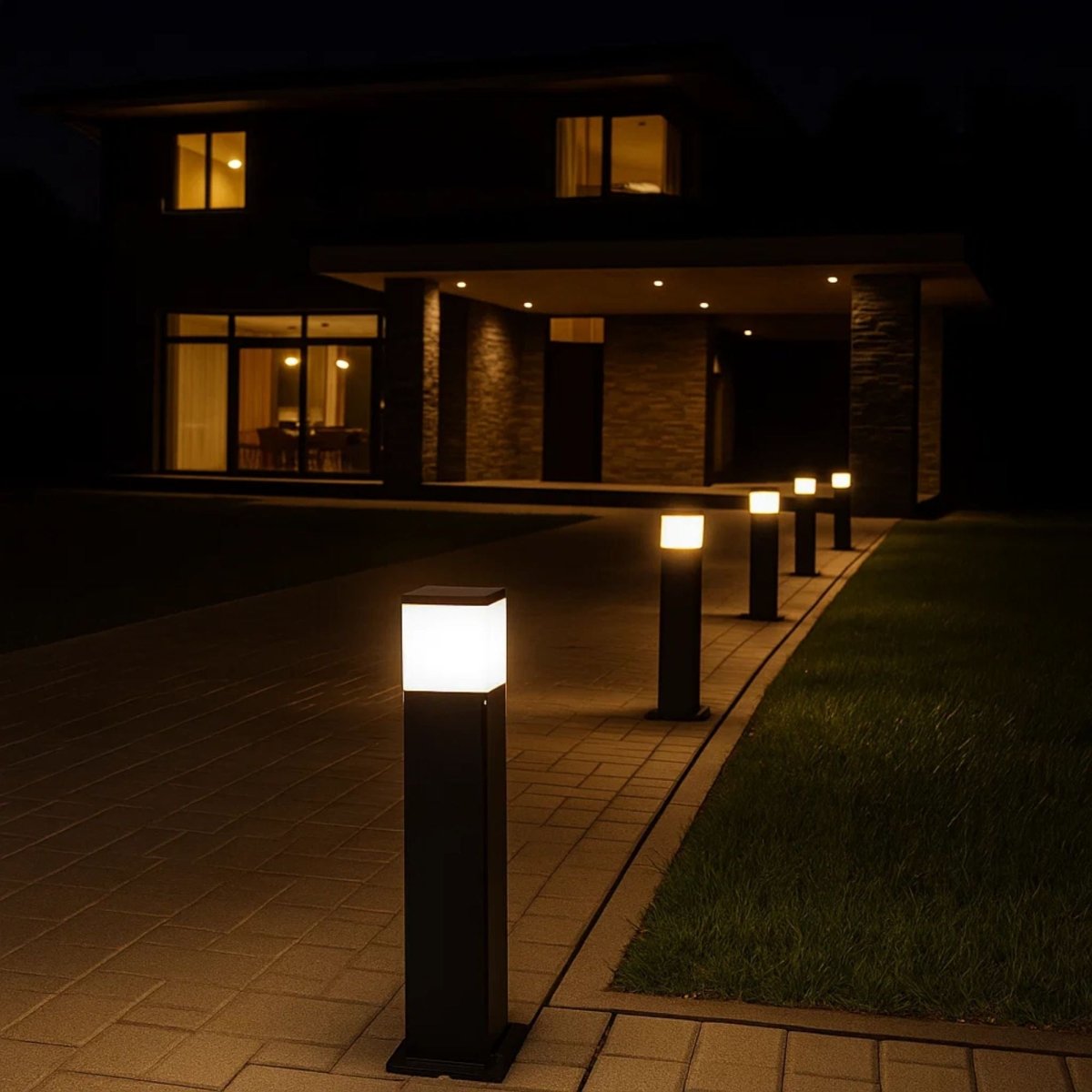 Bolardo para caminos FUMAGALLI "VIRGILIO 800" - CCT - 8,5W - E27 A60 - Barcelona Led-