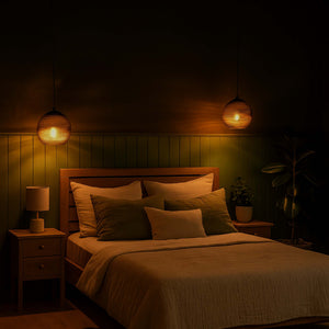 Lámpara colgante de cartón corrugado "ANIDA" - E27 (1)