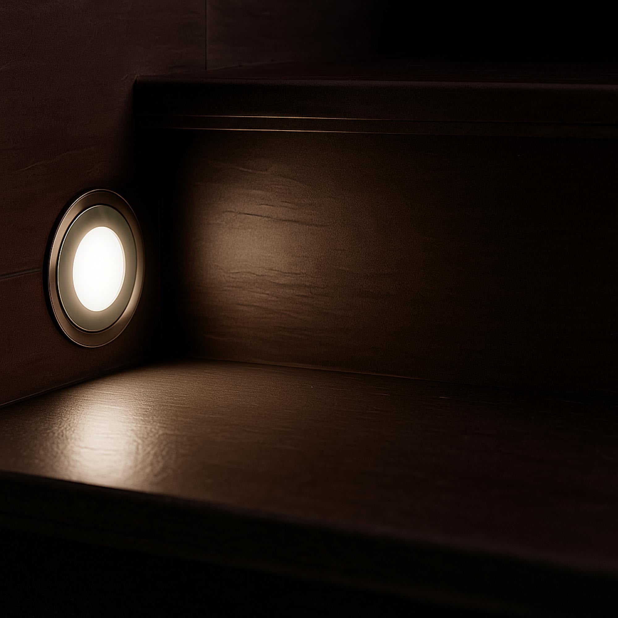 Baliza LED empotrable en suelo 0,5W - 12V DC - IP67 - Ø60mm (14)