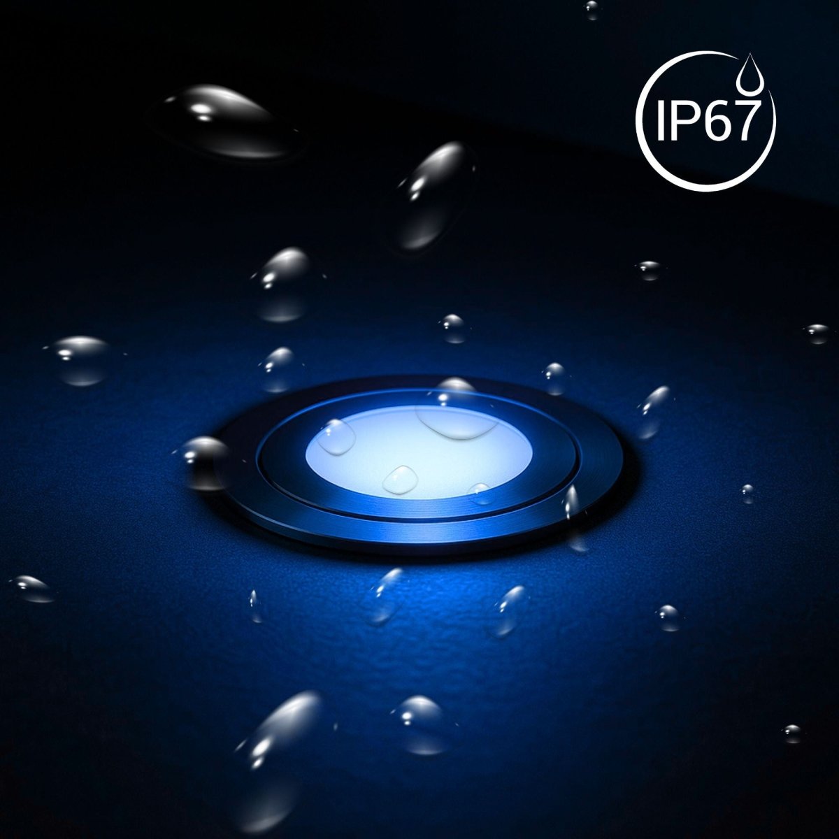 Baliza LED exterior empotrable - RGB - 0,7W - IP67 - Ø60mm - Barcelona Led-