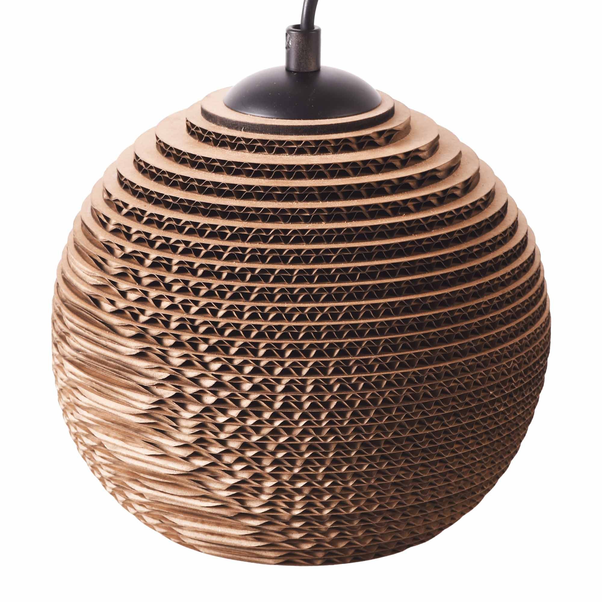 Lámpara colgante de cartón corrugado "ANIDA" - E27 (18)