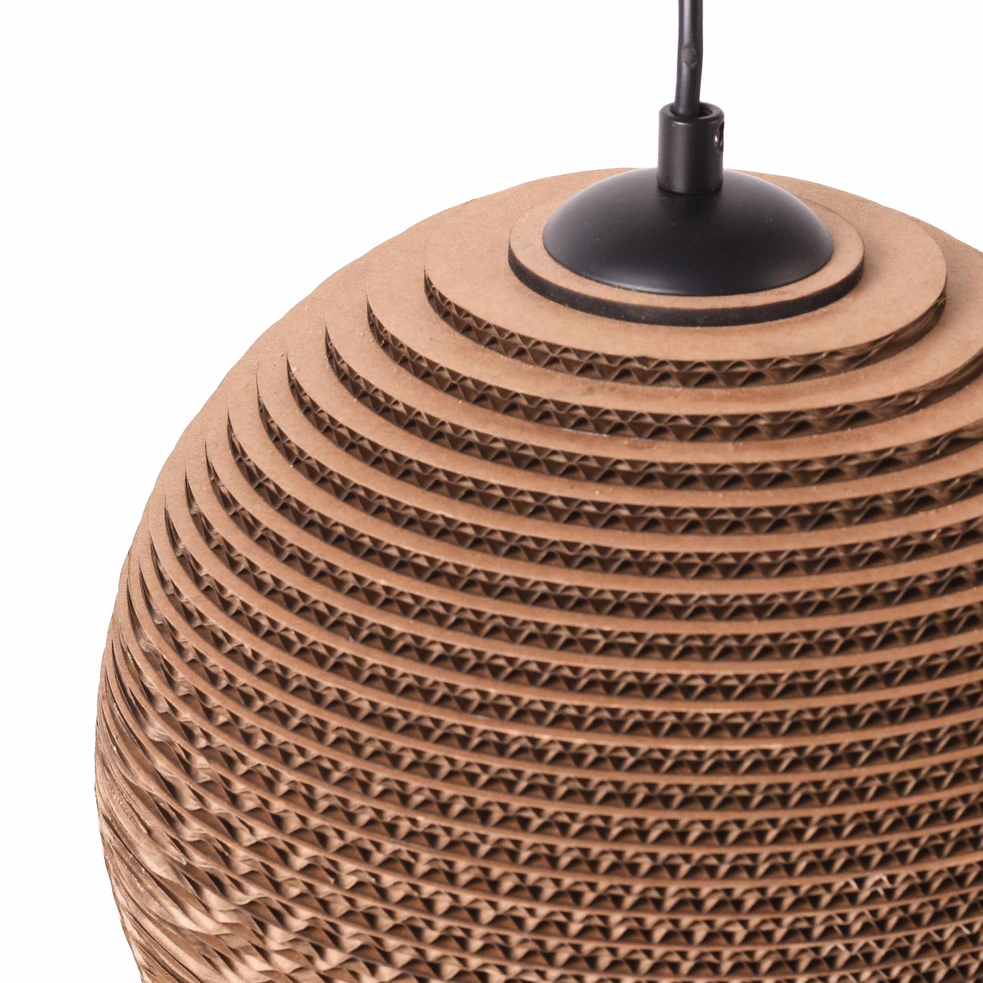 Lámpara colgante de cartón corrugado "ANIDA" - E27 (20)