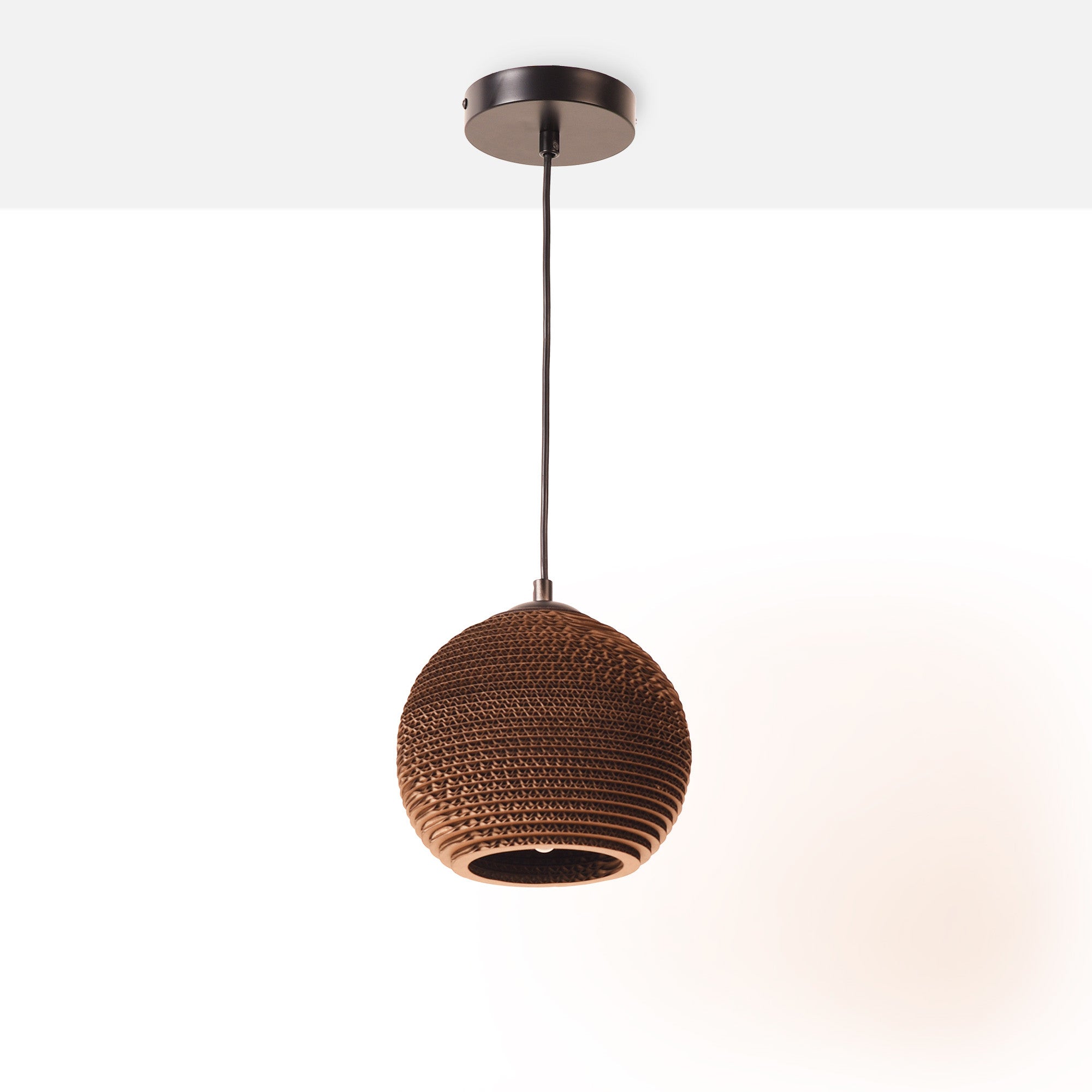 Lámpara colgante de cartón corrugado "ANIDA" - E27 (26)