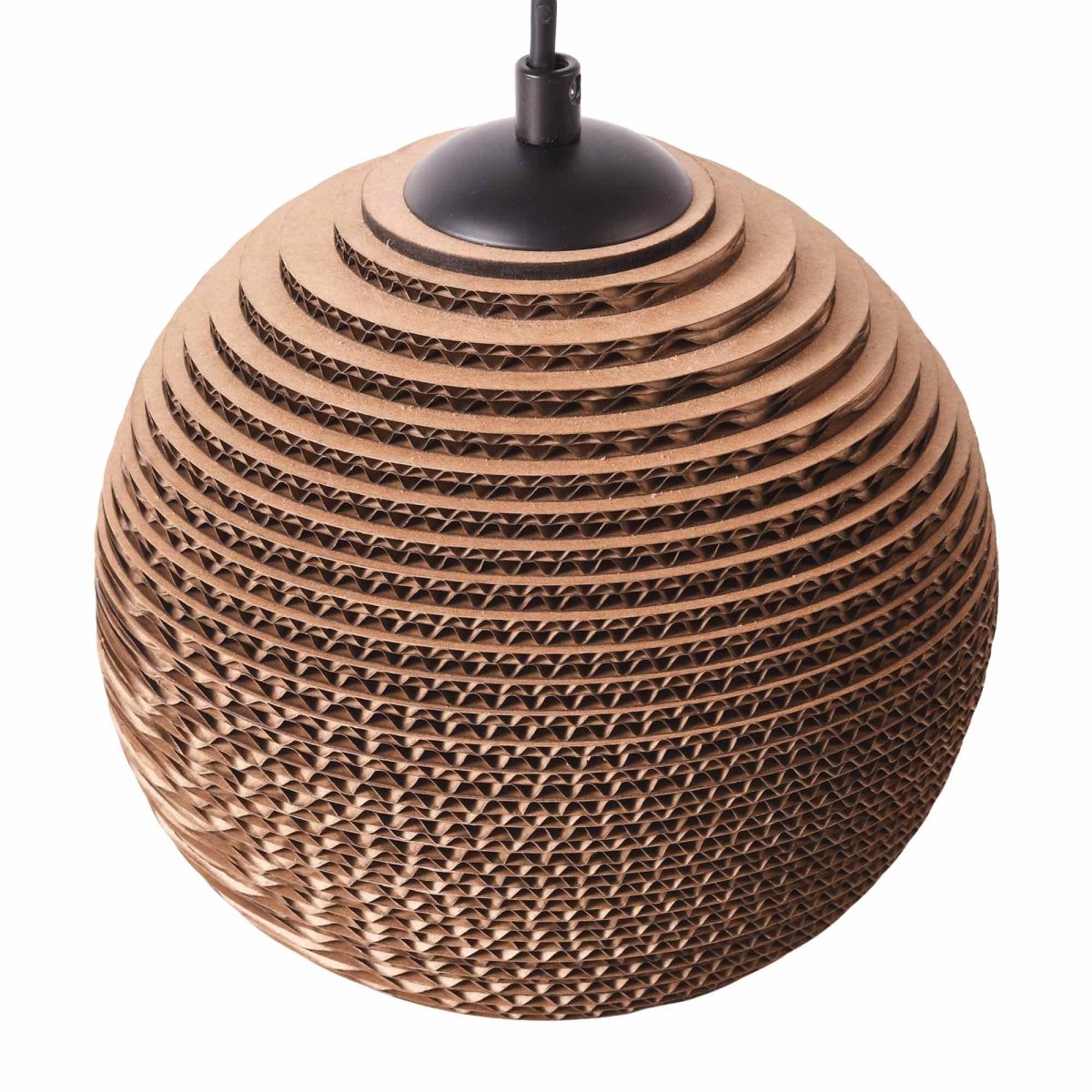 Lámpara colgante de cartón corrugado "ANIDA" - E27 - Barcelona Led-Decoración