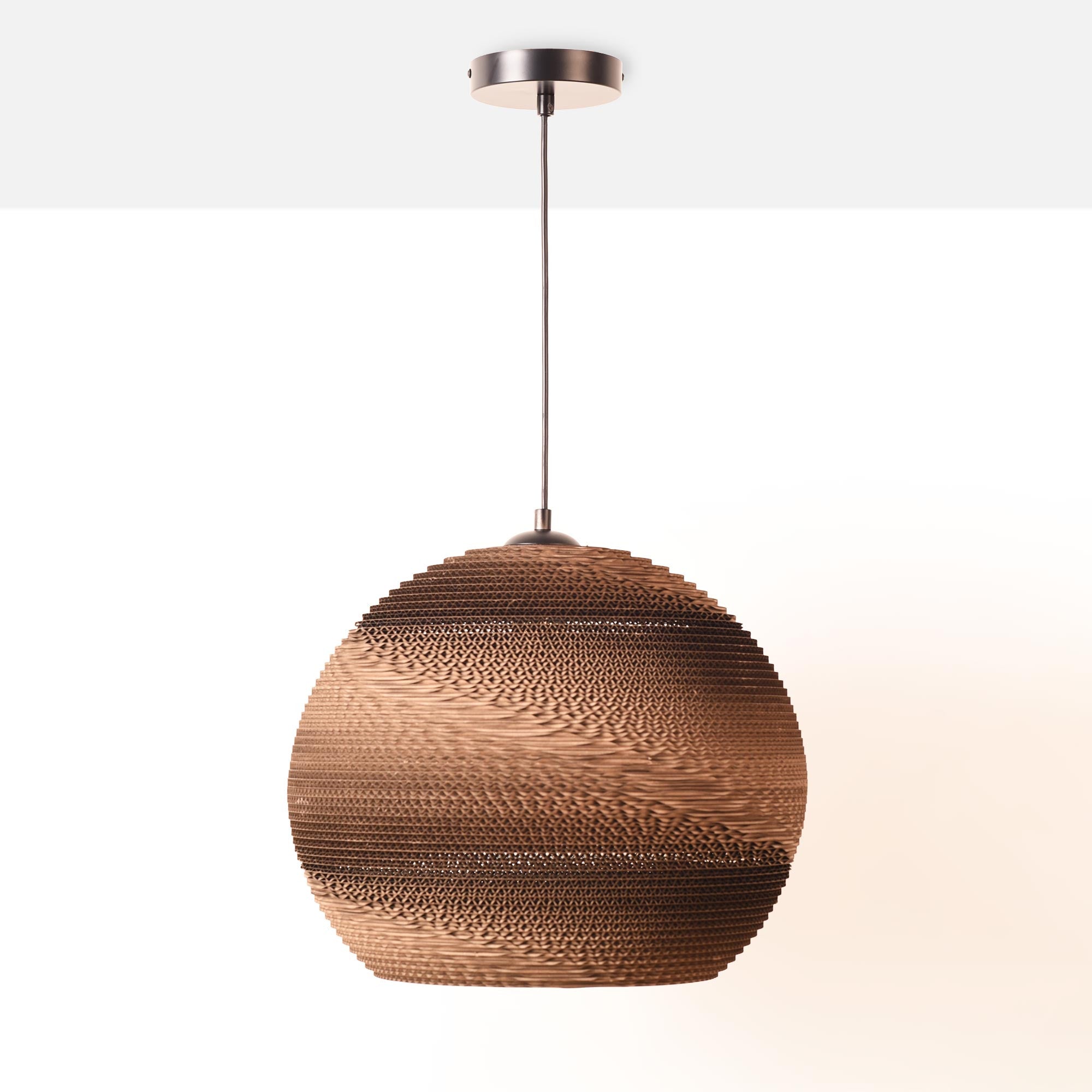 Lámpara colgante de cartón corrugado "ANIDA" - E27 (40)